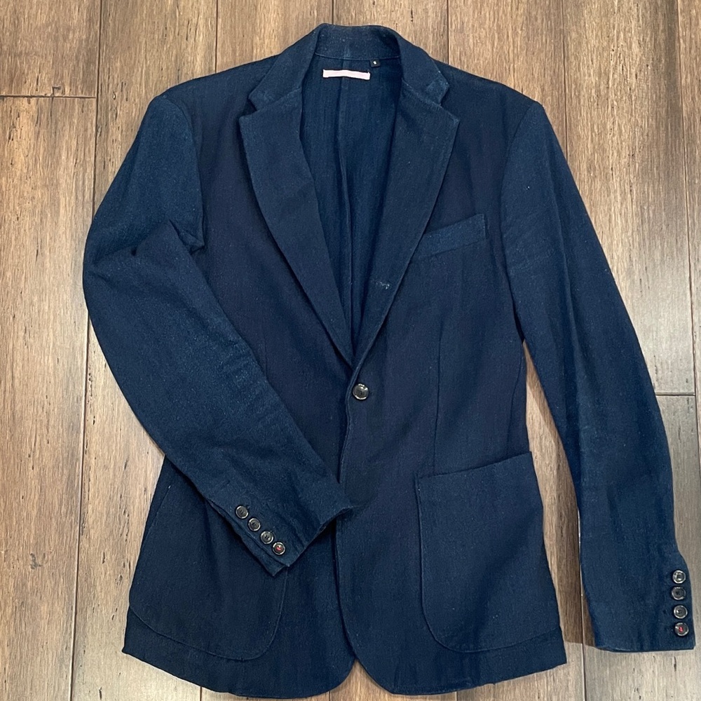 Apolis Indigo Wool Blazer